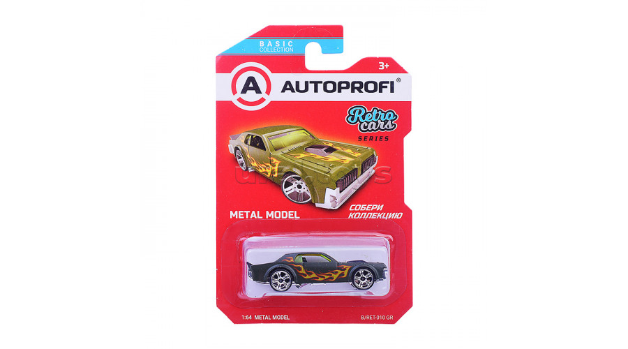 Машинка коллекционная 1:64, Серия RETRO CARS, B/RET-010, зелёный, 1/24/48