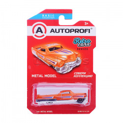 Машинка коллекционная 1:64, Серия RETRO CARS, B/RET-014, оранжевый, 1/24/48