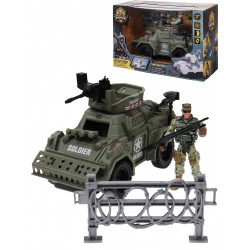 Военный игровой набор "Храбрый воин"(одна фигур.,танк в кор.)(27x11,5x18 cм) ( Арт. 2178580)