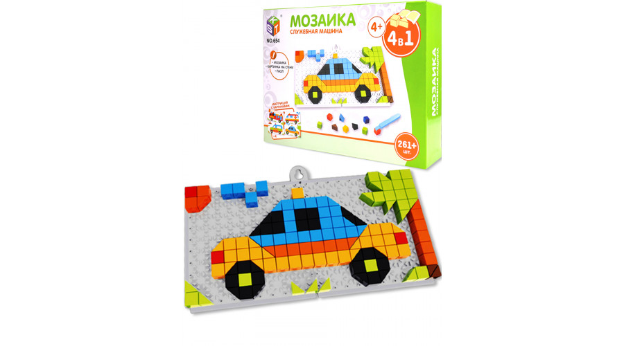 Мозаика РК СЛУЖЕБНАЯ МАШИНА 4в1(2+261дет коробка) (1939248)