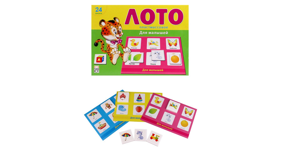ЛОТО ПЛАСТИКОВОЕ 24 фишки. ДЛЯ МАЛЫШЕЙ (Арт. ИН-6007)