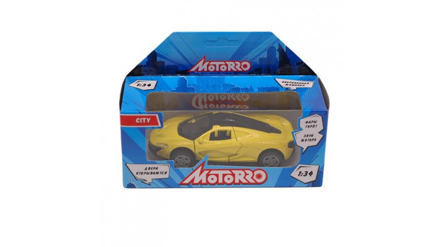 ХЛд_200609910 Машинка мет 1:34 Motorro откр двери свет звук асс