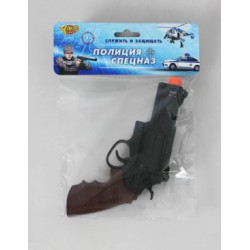 Пистолет(17см) "ПОЛИЦИЯ.СПЕЦНАЗ.РЕВОЛЬВЕР" (свет,звук) Арт.М0170
