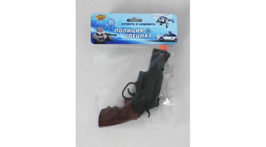Пистолет(17см) "ПОЛИЦИЯ.СПЕЦНАЗ.РЕВОЛЬВЕР" (свет,звук) Арт.М0170