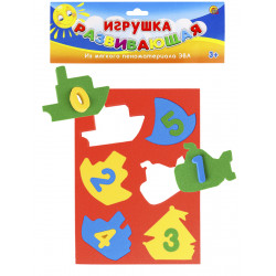 Развив игрушка РК из ЭВА Веселый счет Кораблики (И-7521)