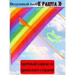 Серия Веселые забавы: Воздушный змей (120x58 см) "РАДУГА" medium (Арт. AN02473)