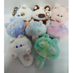 Мягкая игрушка брелок Кошечка микс 8в1  ХХХ974