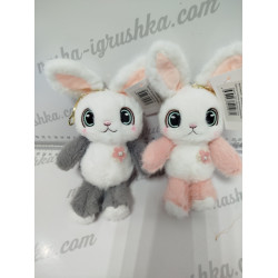 Мягкая игрушка брелок Зайчик 2 цвета 12в1 ХХА2000-1475