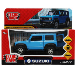 Машина металл SUZUKI JIMNY 11,5 см, двери, багаж, инерц, синий, кор. Технопарк  JIMNY-12-BUBK