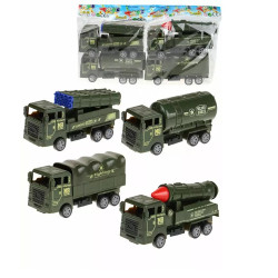 Машинка "Военная техника" (4 шт. в наборе, микс, 30,5х5,5х17 см, в пакете) (Арт. 2443258)