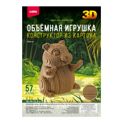 Конструктор из картона. Объёмная игрушка "Хомячок" Нг-006