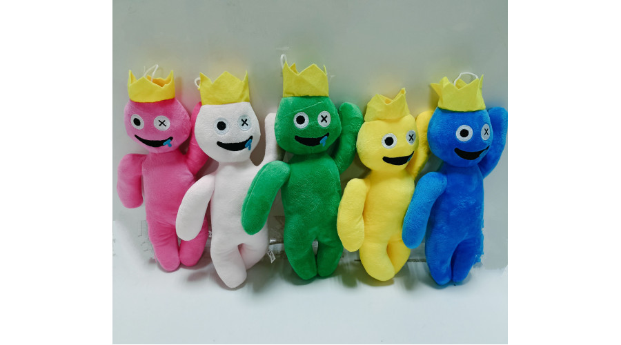 Мягкая игрушка радужные друзья 30см с корон.мал.глаза 506