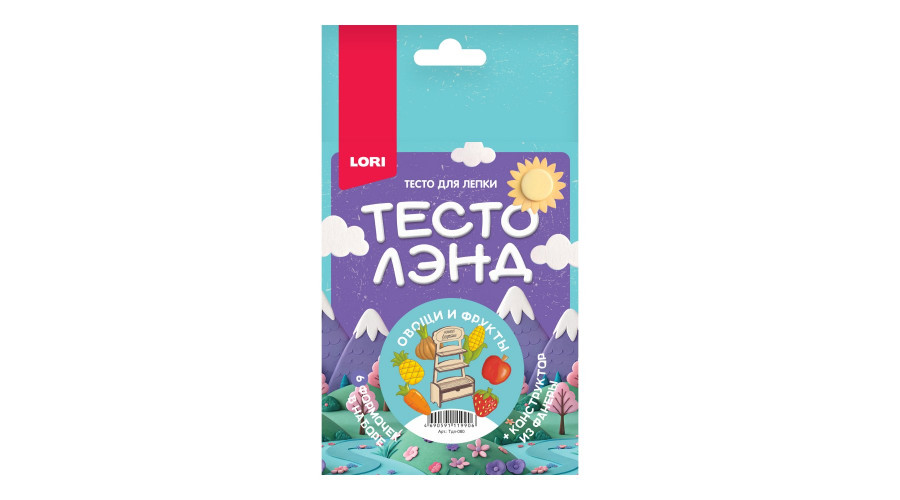 Тесто для лепки. Тематический набор "Овощи, фрукты" Тдл-080