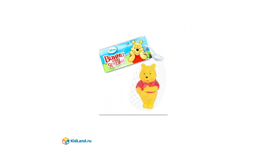 Винни игрушка для ванной в сетке, 1шт КАПИТОШКА в кор.4*36шт 126R-PVC-R1