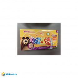 Игрушка деревянная Маша и Медведь металлофон 23*1,5*13, коробка Буратино в кор.50шт 053-24F-48-R