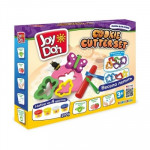 Масса для лепки Joy Doh, набор COOKIE CUTTER SET - ИЗУЧАЕМ ЦВЕТА И ФОРМЫ COOK-200 pot