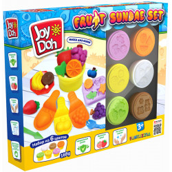 Масса для лепки Joy Doh, набор FRUIT SUNDAE SET - фрук.разнообр. FRUT-168 pot