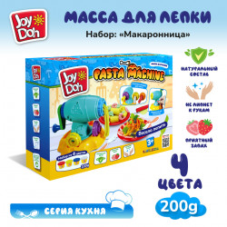 Масса для лепки Joy Doh, набор PASTA MACHINE - МАКАРОННИЦА, машинка для пасты, смен. насPAST-200 pot