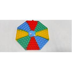Pop it Восьмиугольник 25*25 см с кубиком
