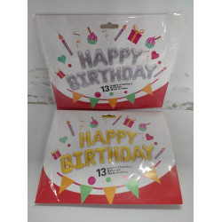 Набор шаров фольга HAPPY BIRTHDAY 13в1 1264-5